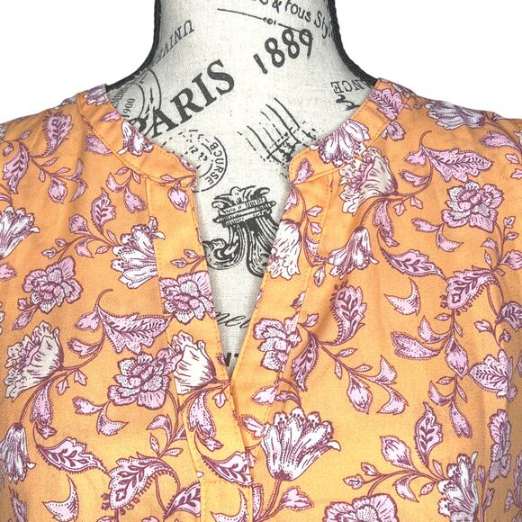 Papermoon SMALL Fayette Mixed Material Blouse - Stitch Fix Floral Sleeveless Top - Picture 6 of 13